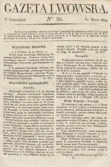 Gazeta Lwowska. 1829, nr 36