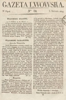 Gazeta Lwowska. 1829, nr 38