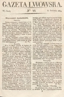 Gazeta Lwowska. 1829, nr 40