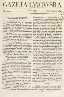 Gazeta Lwowska. 1829, nr 48