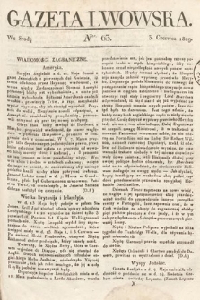 Gazeta Lwowska. 1829, nr 63