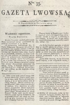 Gazeta Lwowska. 1813, nr 33