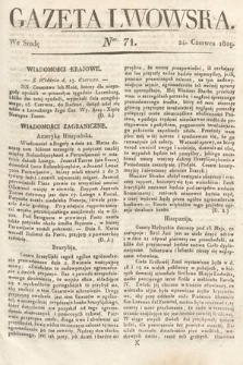 Gazeta Lwowska. 1829, nr 71