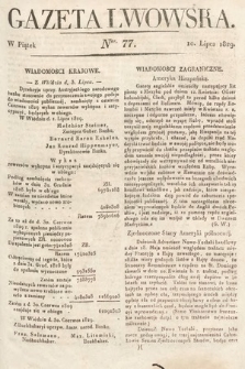 Gazeta Lwowska. 1829, nr 77