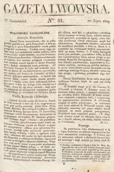 Gazeta Lwowska. 1829, nr 81