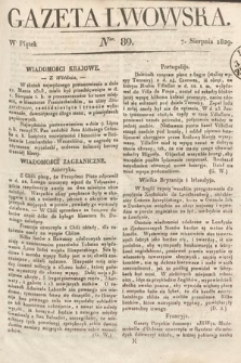 Gazeta Lwowska. 1829, nr 89