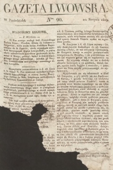 Gazeta Lwowska. 1829, nr 90