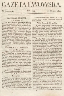 Gazeta Lwowska. 1829, nr 93