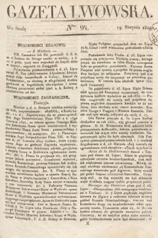 Gazeta Lwowska. 1829, nr 94