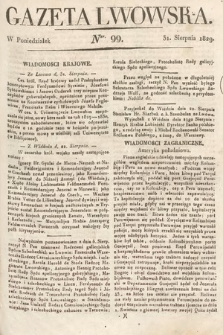 Gazeta Lwowska. 1829, nr 99