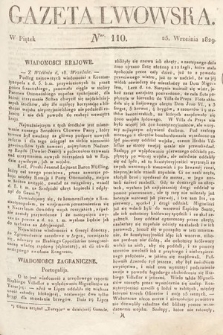 Gazeta Lwowska. 1829, nr 110