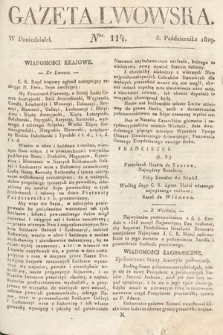 Gazeta Lwowska. 1829, nr 114