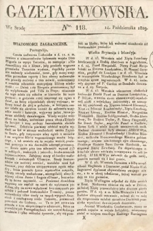 Gazeta Lwowska. 1829, nr 118