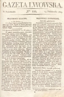 Gazeta Lwowska. 1829, nr 120