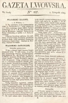 Gazeta Lwowska. 1829, nr 127