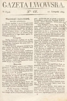 Gazeta Lwowska. 1829, nr 137