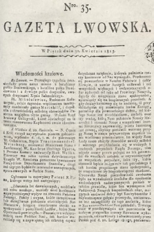 Gazeta Lwowska. 1813, nr 35