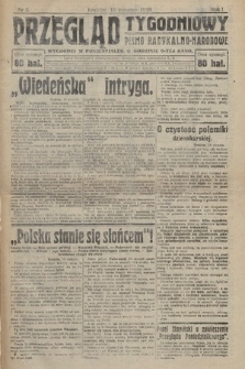 Przegląd Tygodniowy : pismo radykalno-narodowe. 1919, nr 3