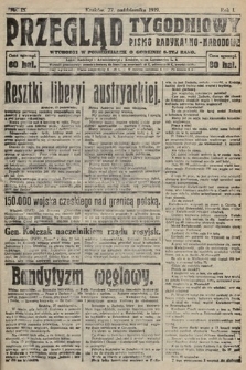 Przegląd Tygodniowy : pismo radykalno-narodowe. 1919, nr 13