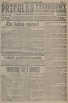 Przegląd Tygodniowy : pismo radykalno-narodowe. 1919, nr 23