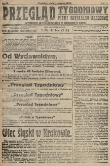 Przegląd Tygodniowy : pismo radykalno-narodowe. 1920, nr 9
