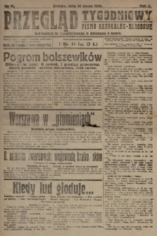 Przegląd Tygodniowy : pismo radykalno-narodowe. 1920, nr 11
