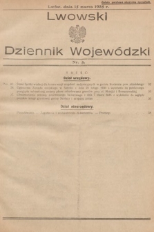 Lwowski Dziennik Wojewódzki. 1935, nr 5