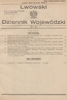 Lwowski Dziennik Wojewódzki. 1935, nr 10