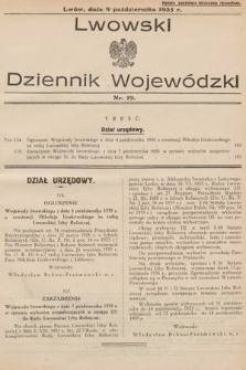Lwowski Dziennik Wojewódzki. 1935, nr 19