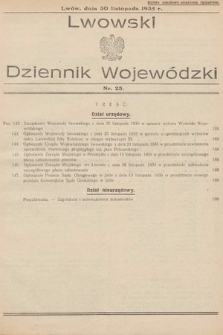 Lwowski Dziennik Wojewódzki. 1935, nr 23