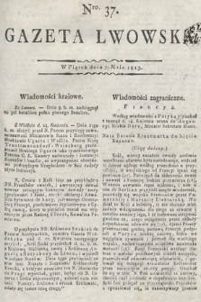 Gazeta Lwowska. 1813, nr 37