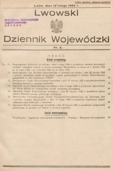 Lwowski Dziennik Wojewódzki. 1936, nr 4