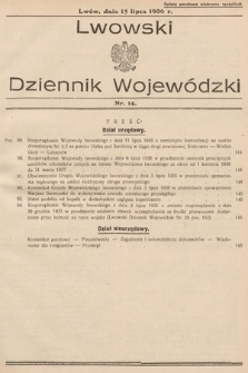 Lwowski Dziennik Wojewódzki. 1936, nr 14
