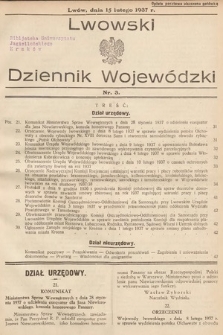 Lwowski Dziennik Wojewódzki. 1937, nr 3