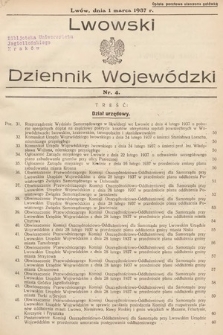 Lwowski Dziennik Wojewódzki. 1937, nr 4