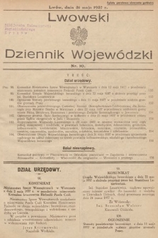 Lwowski Dziennik Wojewódzki. 1937, nr 10