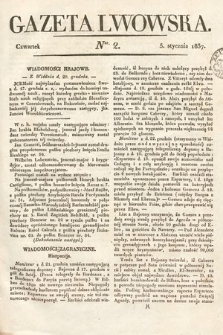 Gazeta Lwowska. 1837, nr 2