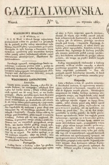 Gazeta Lwowska. 1837, nr 4