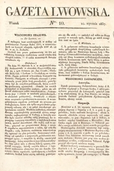 Gazeta Lwowska. 1837, nr 10