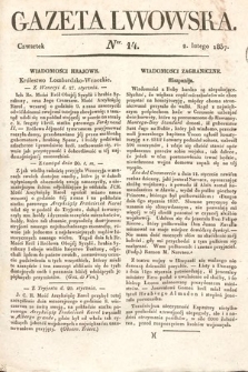 Gazeta Lwowska. 1837, nr 14