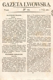Gazeta Lwowska. 1837, nr 16