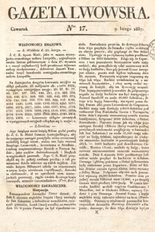 Gazeta Lwowska. 1837, nr 17