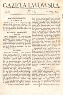 Gazeta Lwowska. 1837, nr 18