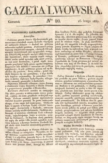 Gazeta Lwowska. 1837, nr 20