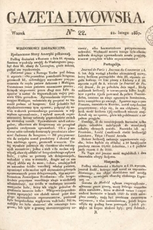 Gazeta Lwowska. 1837, nr 22