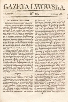 Gazeta Lwowska. 1837, nr 28