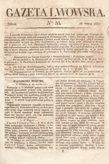 Gazeta Lwowska. 1837, nr 33