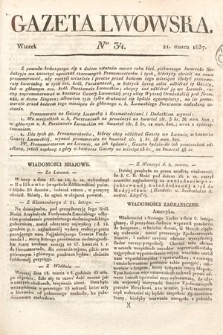 Gazeta Lwowska. 1837, nr 34