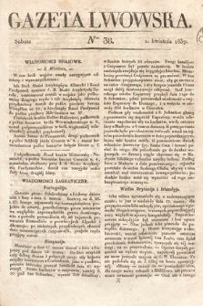 Gazeta Lwowska. 1837, nr 38
