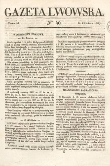 Gazeta Lwowska. 1837, nr 40